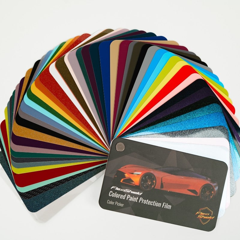 Echantillons de couleurs disponibles pour le pare-pierre de couleur